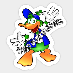 Zero ducks given funny shirt for introverts, extroverts Sticker